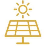 Pictogramme panneau solaire : suivi de la production photovoltaïque