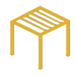 Pictogramme pergola : fermeture automatique