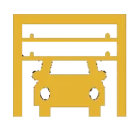 Pictogramme porte de garage motorisée