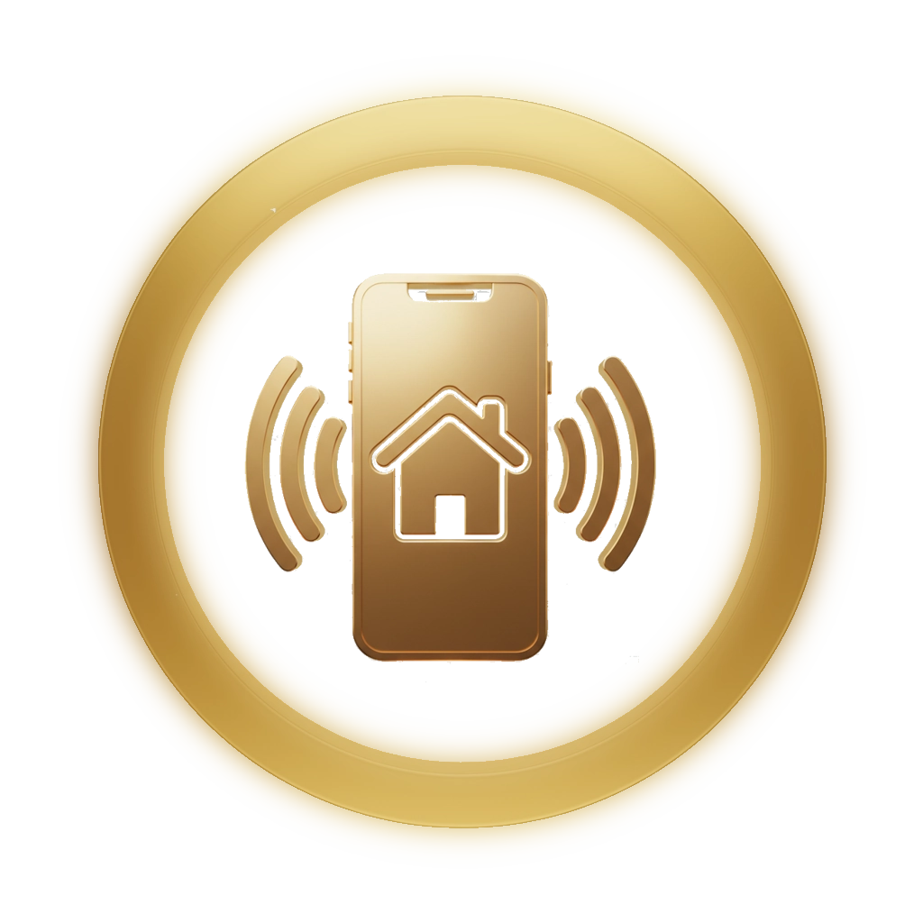 Accueil Smartphone pilotant la maison à distance